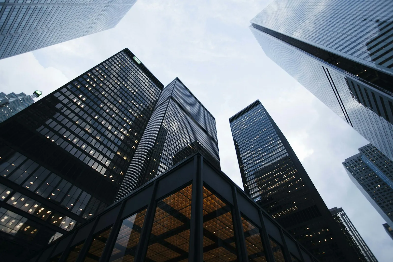 Modern engineered architectural facade reflecting engineering precision